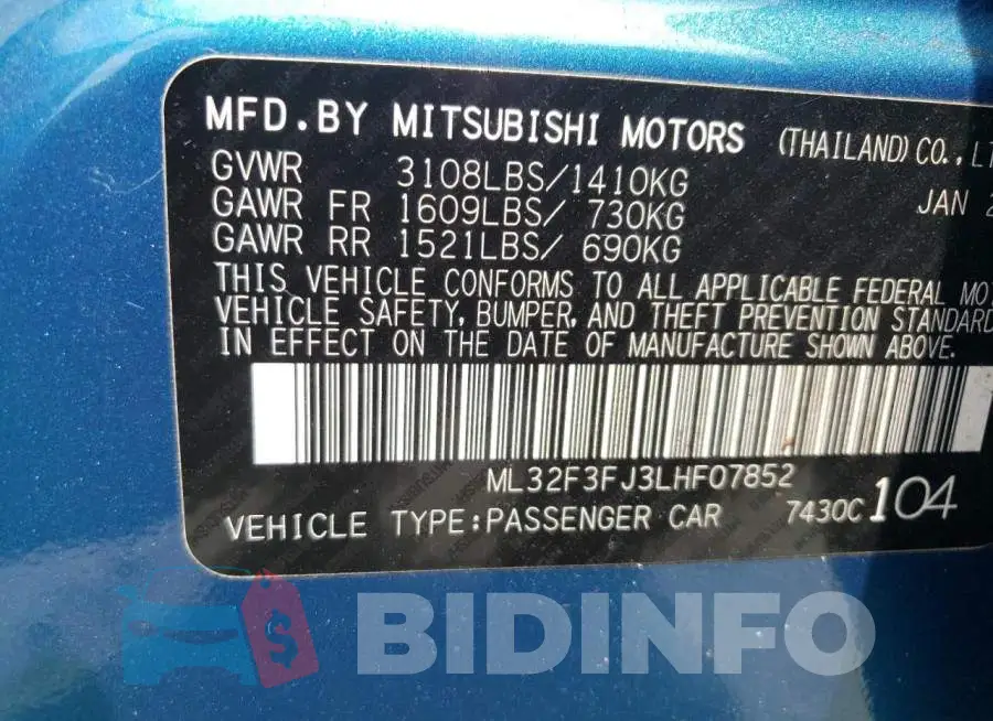 ML32F3FJ3LHF07852 Photo# 12