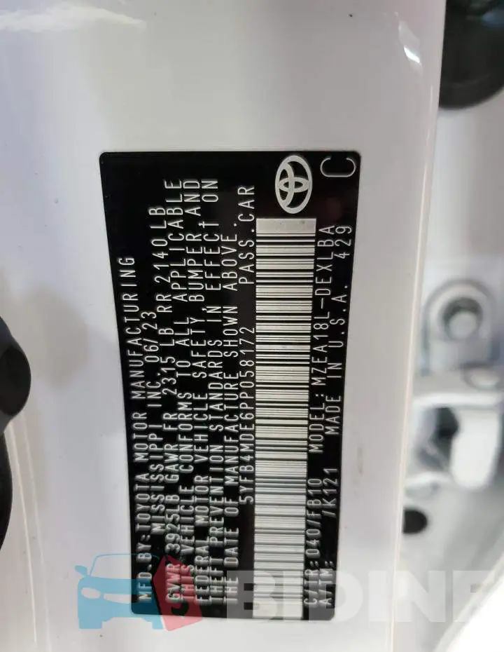 5YFB4MDE6PP058172 Photo# 13