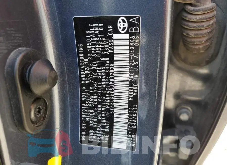 5YFBURHE5JP812838 Photo# 13