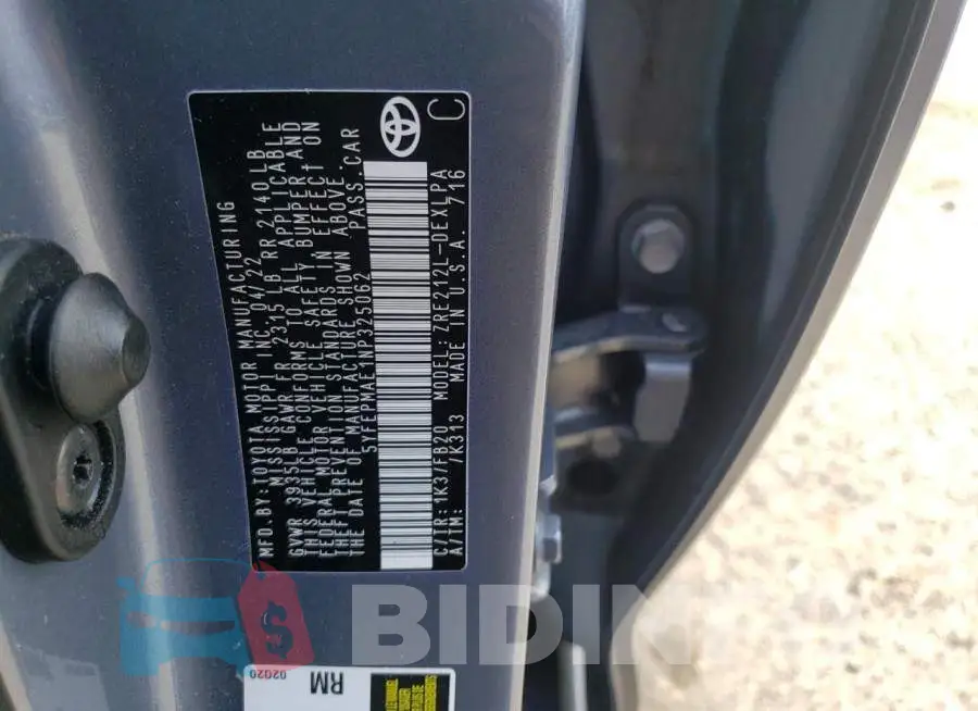 5YFEPMAE1NP325062 Photo# 12