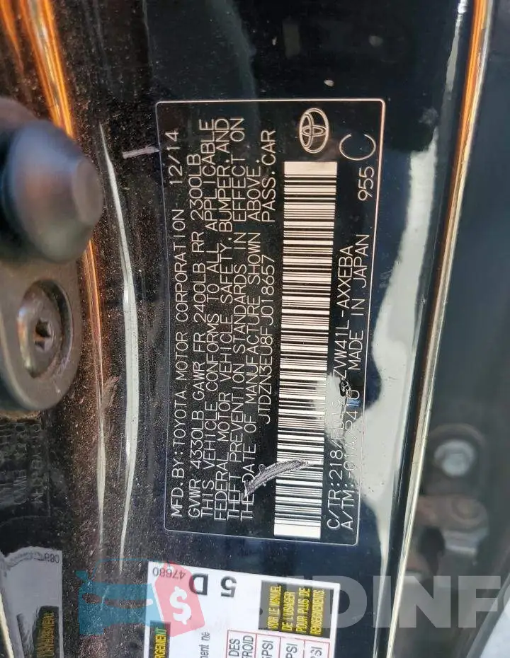 JTDZN3EU8FJ018657 Photo# 13