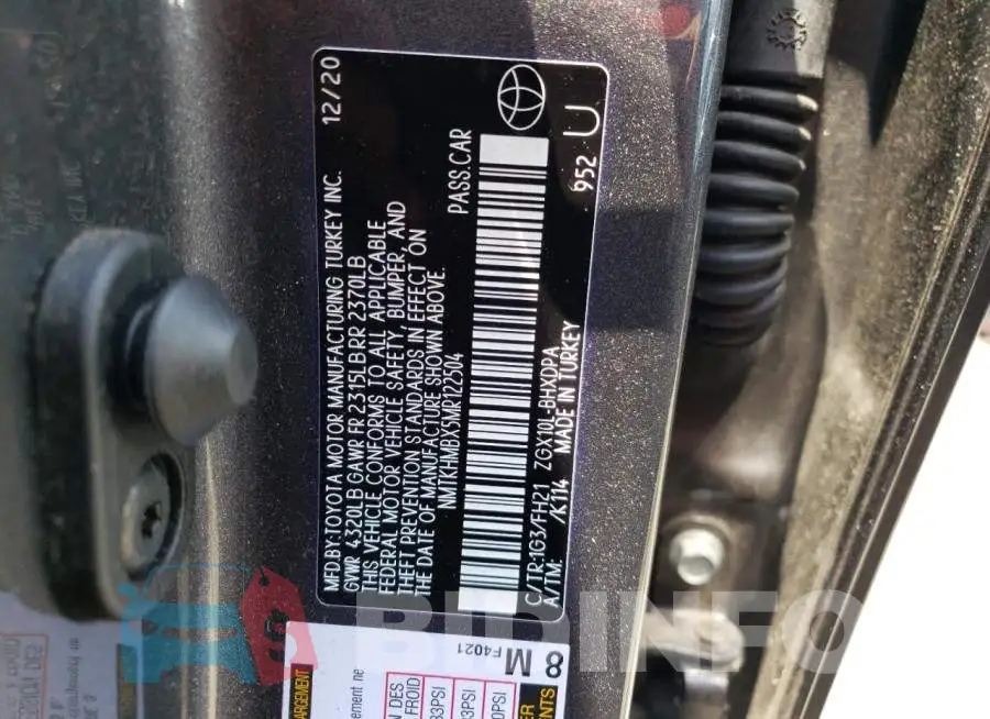 NMTKHMBX5MR122504 Photo# 14
