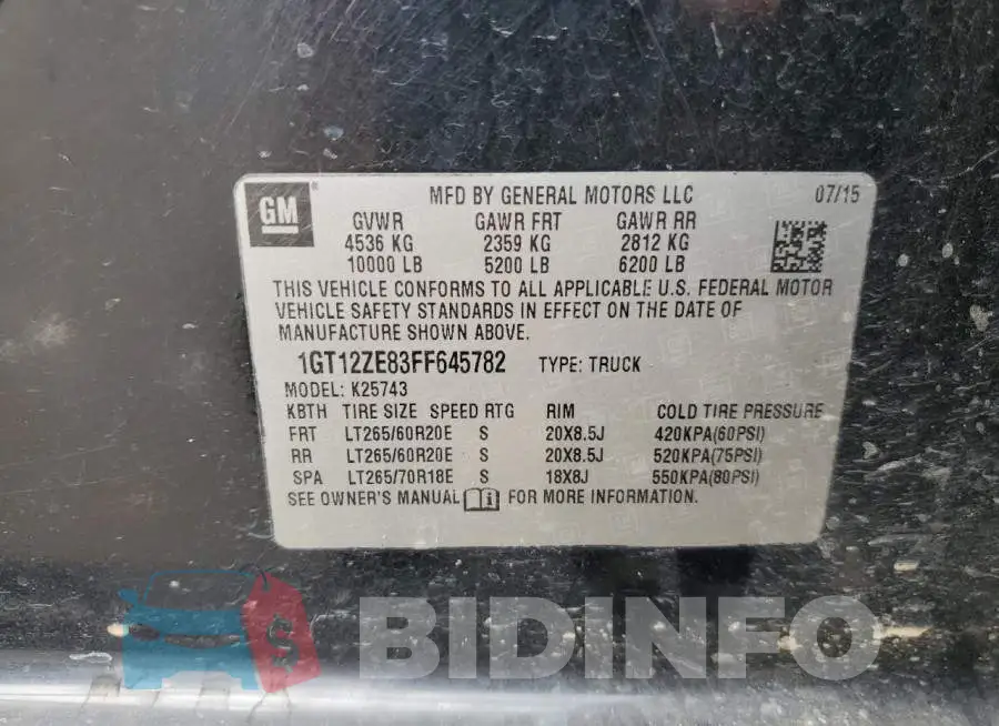 1GT12ZE83FF645782 Photo# 13