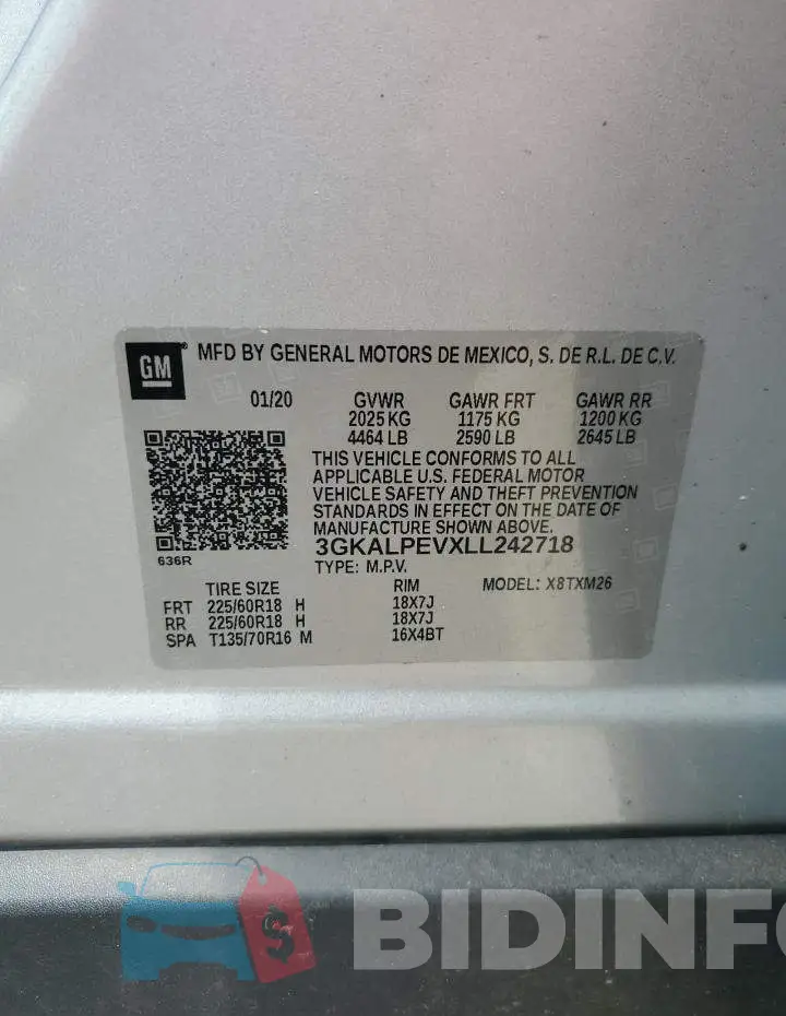 3GKALPEVXLL242718 Photo# 12