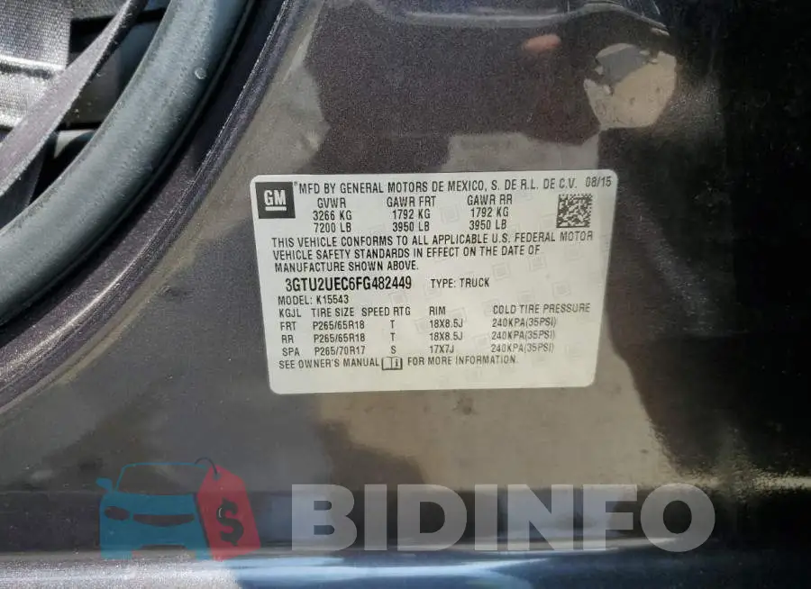 3GTU2UEC6FG482449 Photo# 12