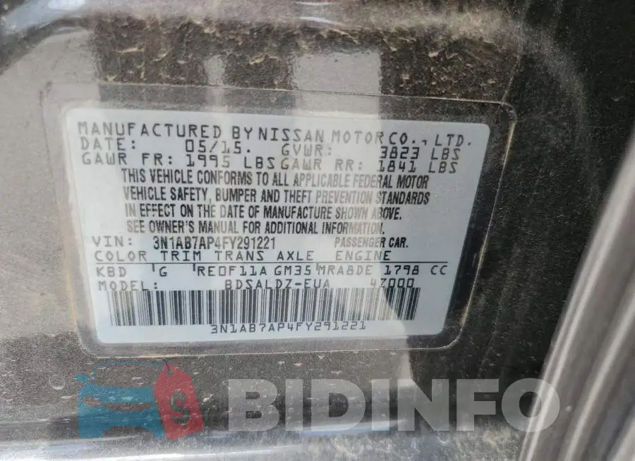 3N1AB7AP4FY291221 Photo# 12