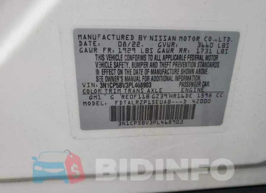 3N1CP5BV3PL468903 Photo# 12