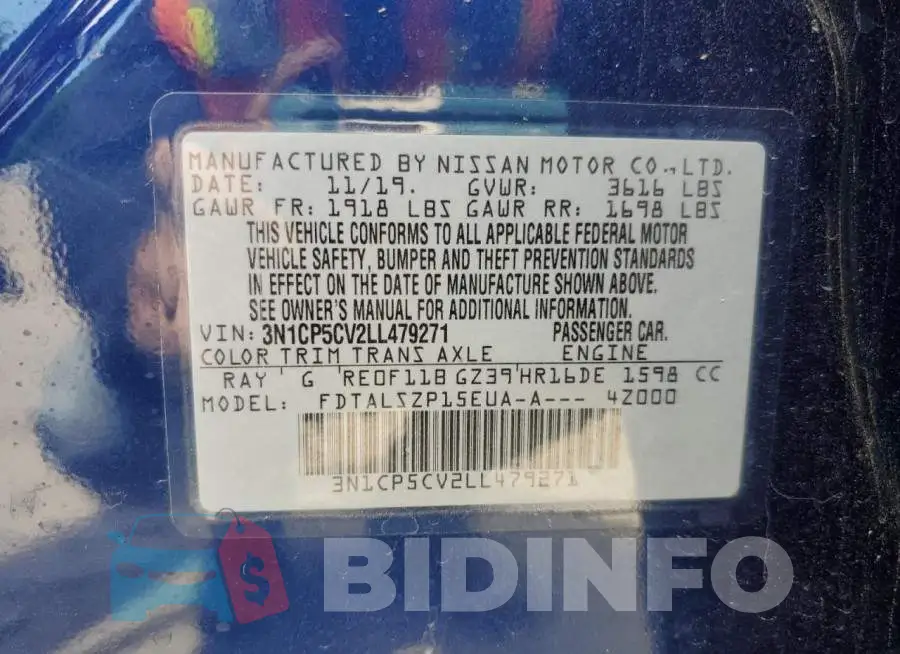 3N1CP5CV2LL479271 Photo# 14