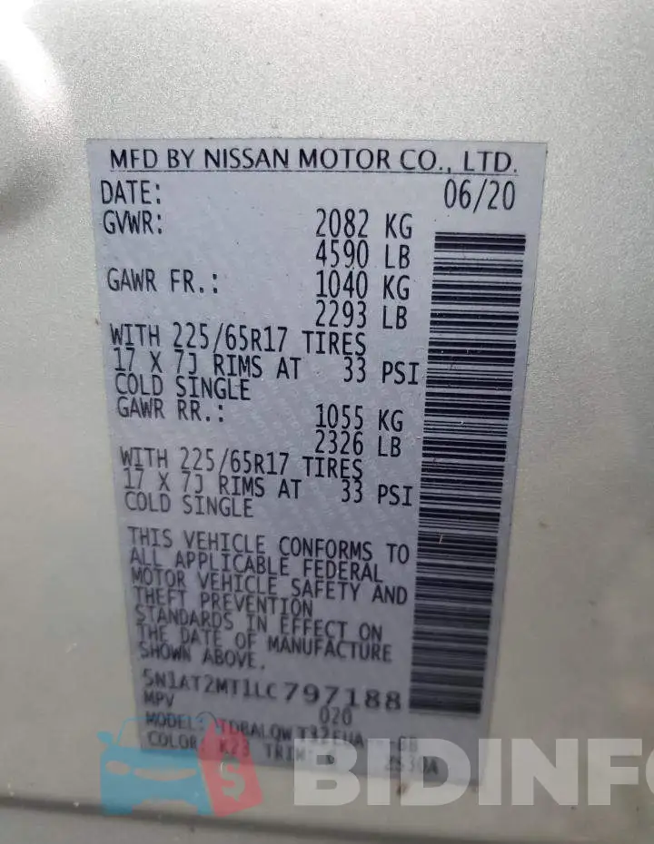 5N1AT2MT1LC797188 Photo# 12