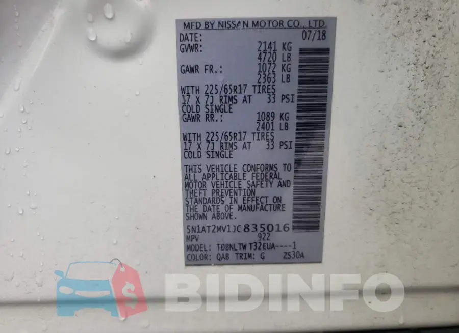 5N1AT2MV1JC835016 Photo# 14