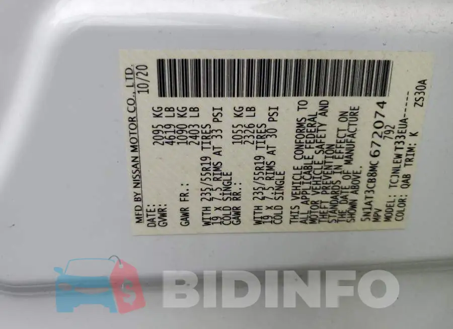 5N1AT3CB8MC672074 Photo# 12