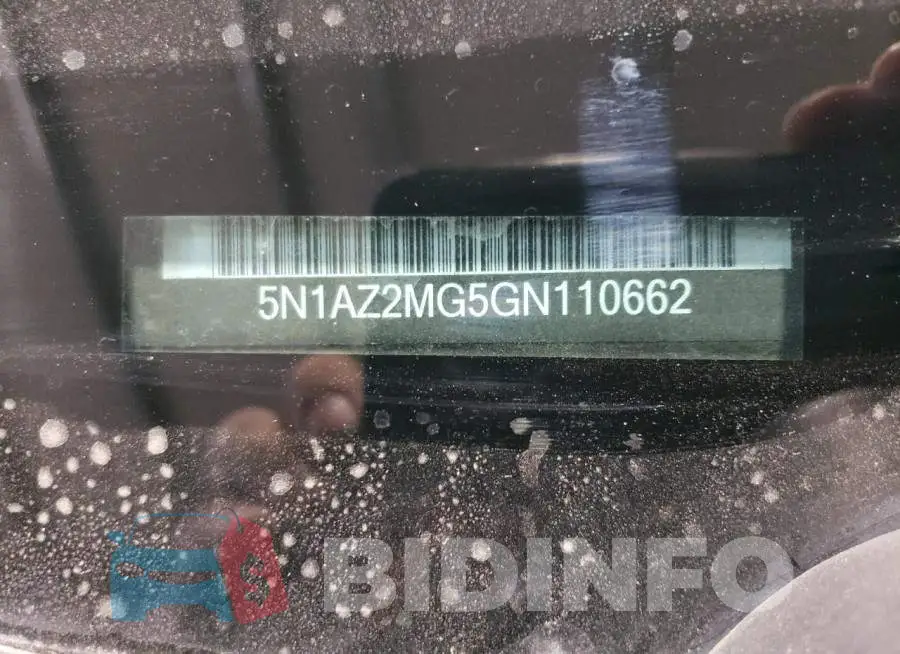 5N1AZ2MG5GN110662 Photo# 13