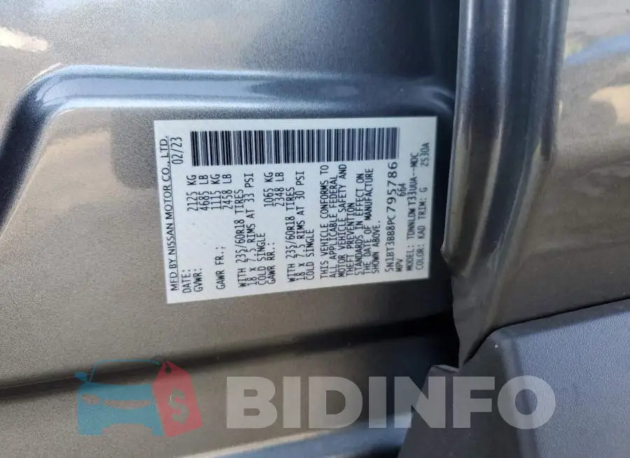 5N1BT3BB8PC795786 Photo# 13