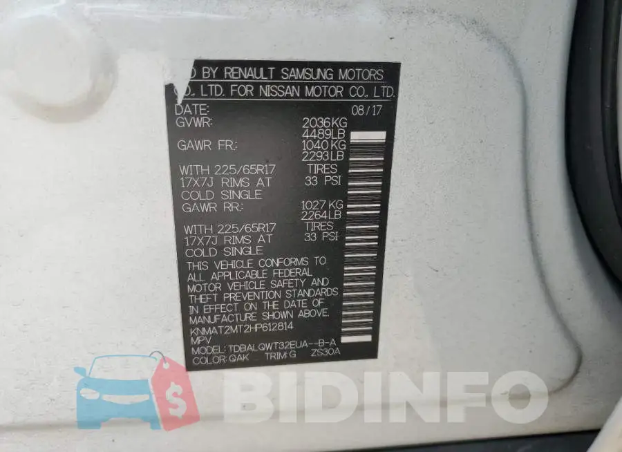 KNMAT2MT2HP612814 Photo# 13