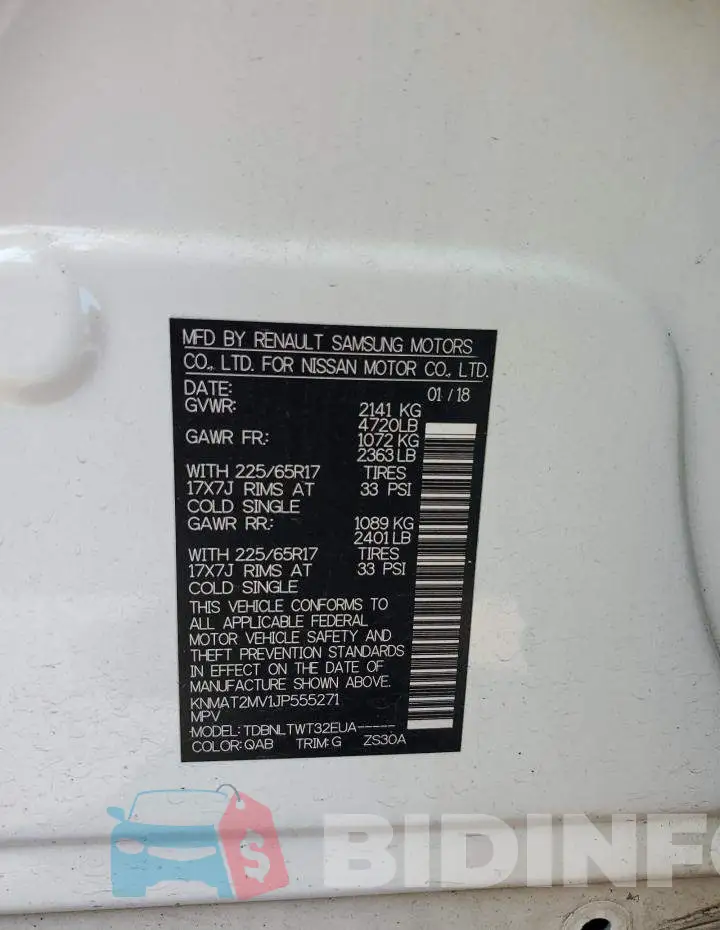 KNMAT2MV1JP555271 Photo# 12