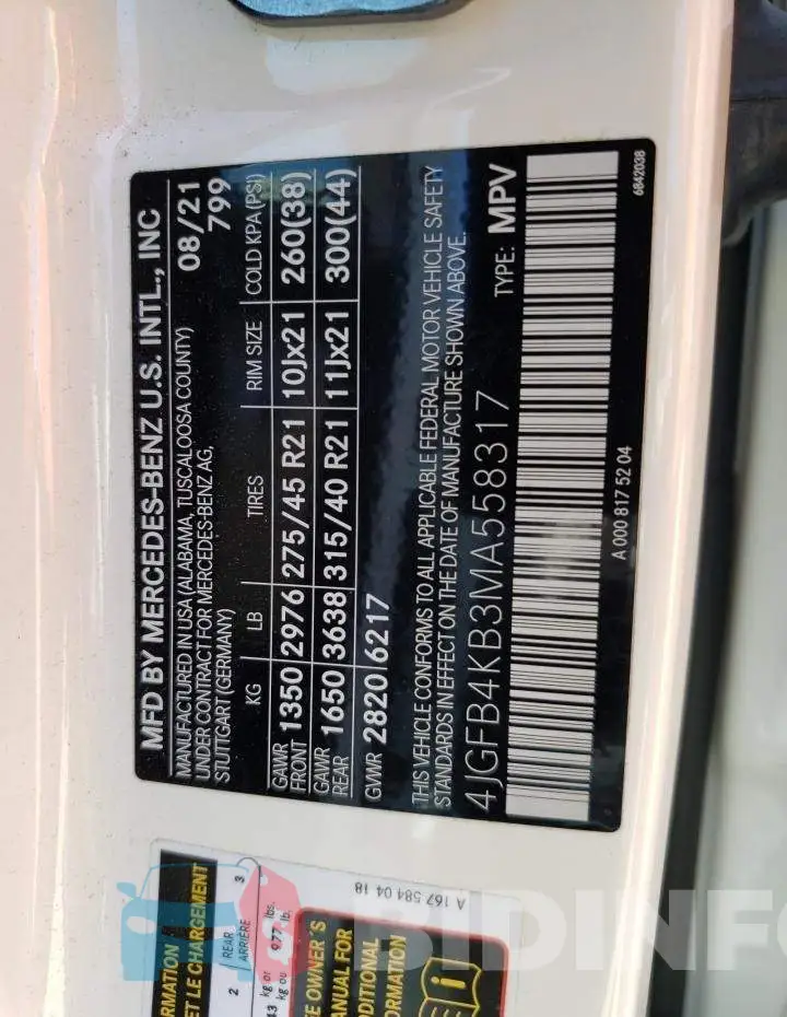 4JGFB4KB3MA558317 Photo# 13