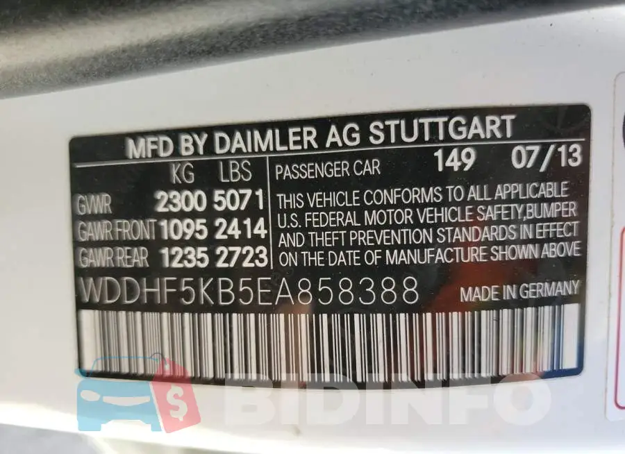 WDDHF5KB5EA858388 Photo# 13