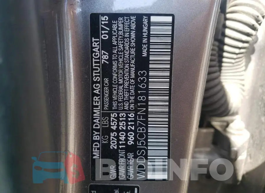 WDDSJ5CB7FN181633 Photo# 12