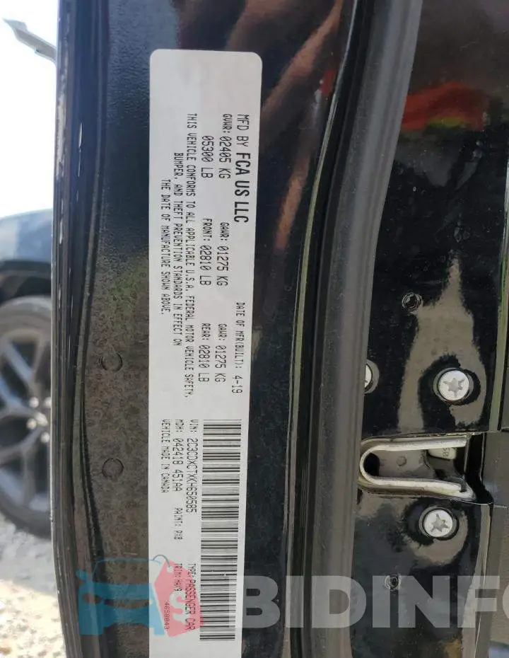 2C3CDXCTXKH650585 Photo# 12