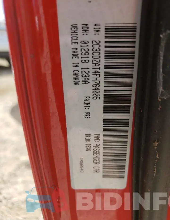 2C3CDZAT4FH764005 Photo# 12