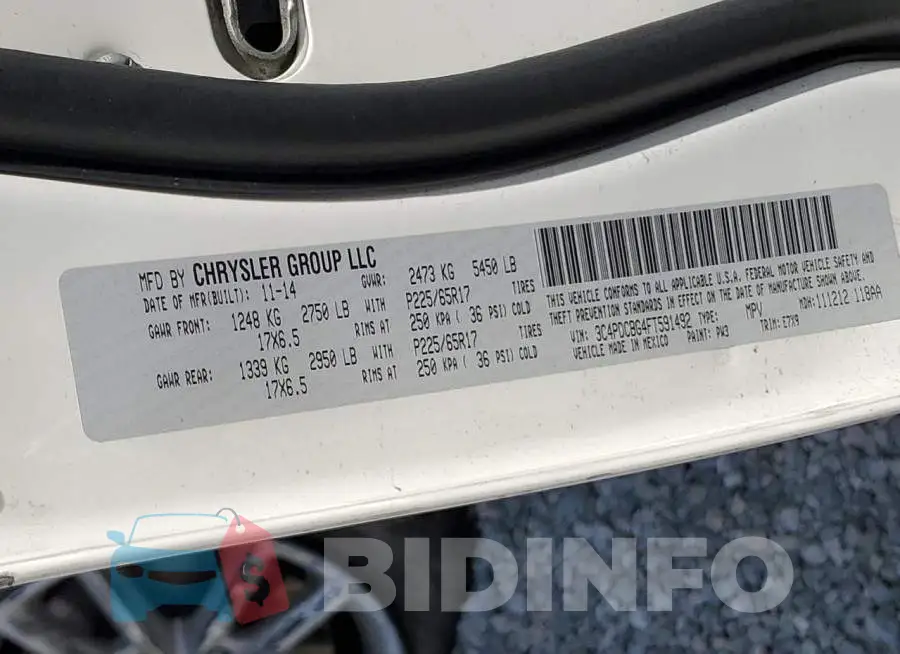 3C4PDCBG4FT591492 Photo# 13