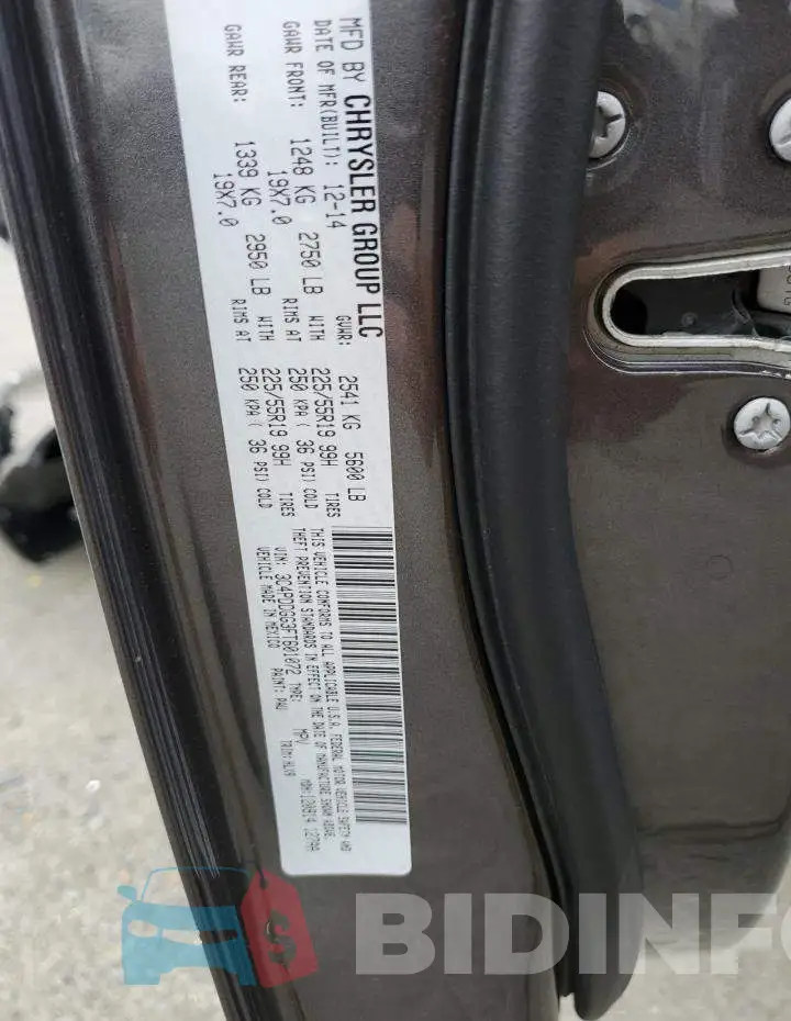 3C4PDDGG3FT601072 Photo# 12