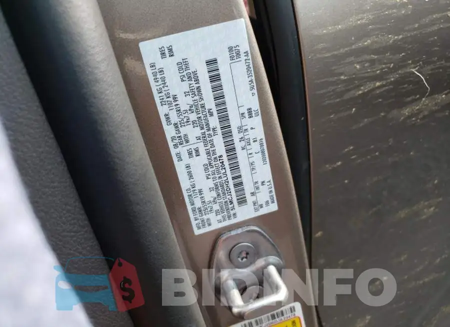 5LMCJ2DH2LUL20478 Photo# 13