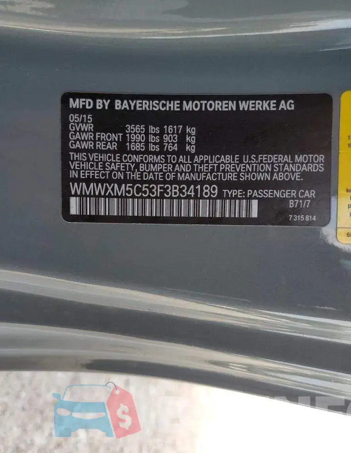 WMWXM5C53F3B34189 Photo# 13