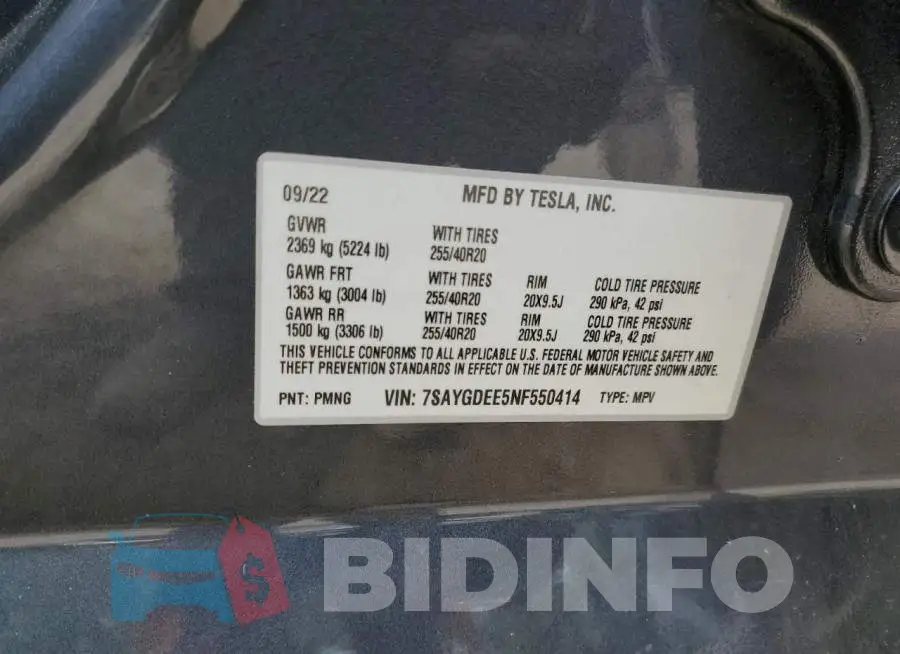 7SAYGDEE5NF550414 Photo# 13