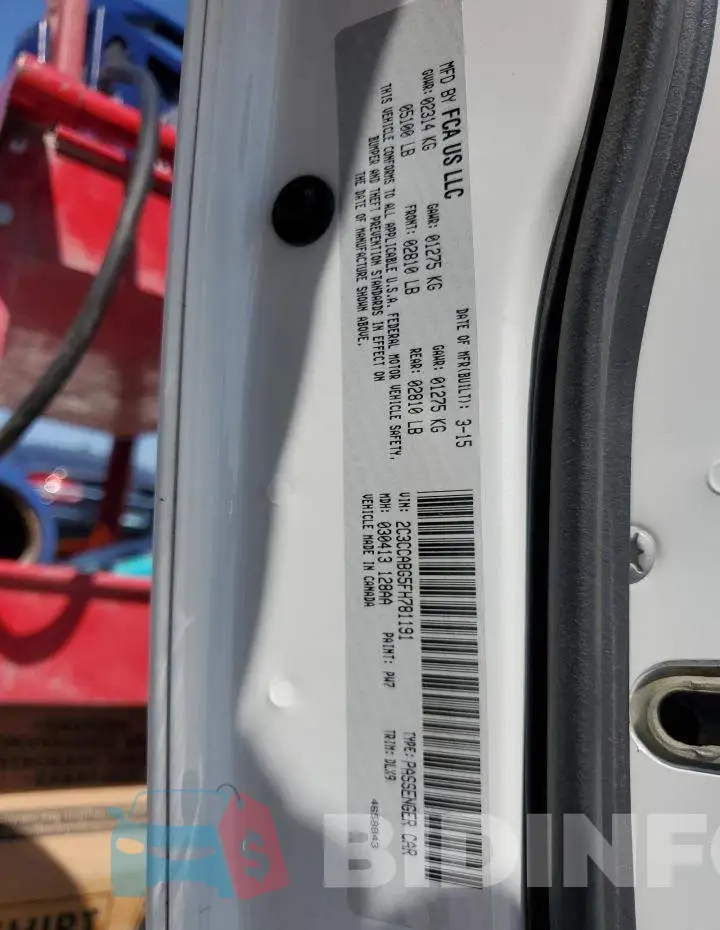 2C3CCABG5FH781191 Photo# 12