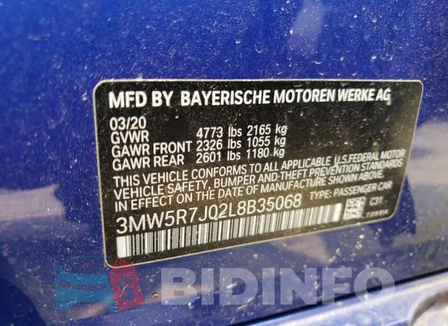 3MW5R7J02L8B35068 Photo# 12