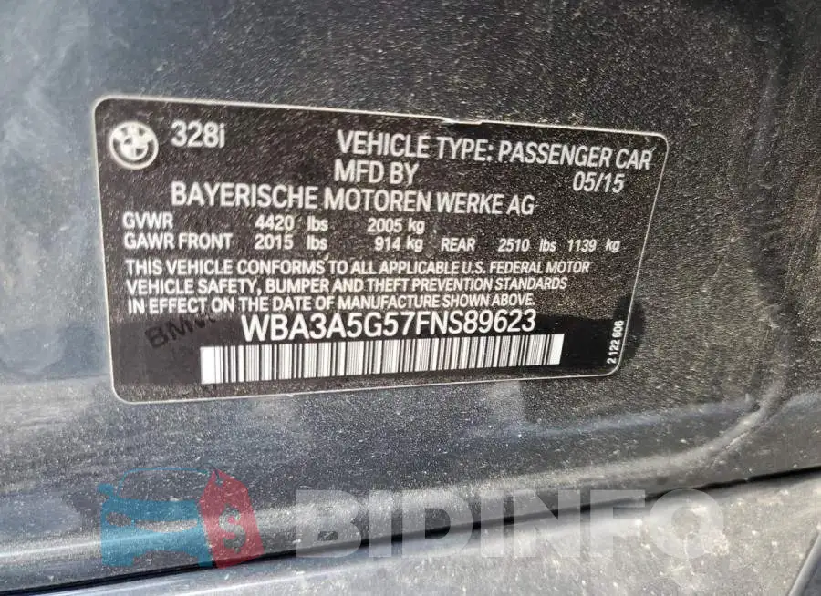 WBA3A5G57FNS89623 Photo# 12