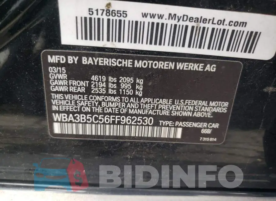 WBA3B5C56FF962530 Photo# 12