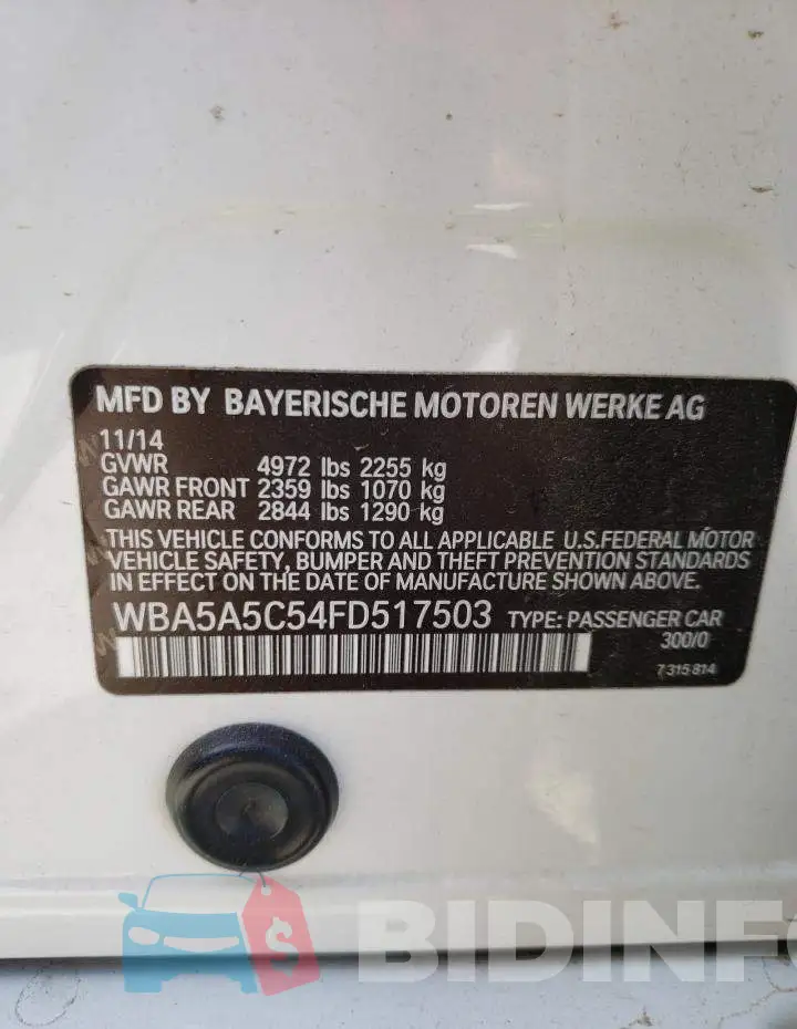 WBA5A5C54FD517503 Photo# 12