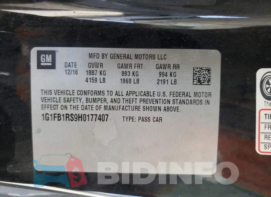 1G1FB1RS9H0177407 Photo# 12