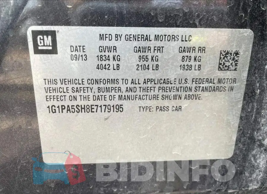 1G1PA5SH8E7179195 Photo# 10