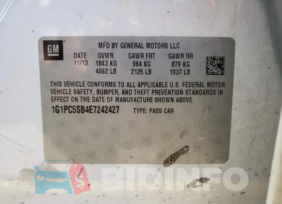 1G1PC5SB4E7242427 Photo# 12