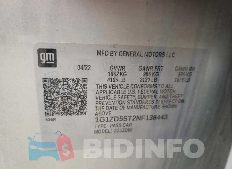 1G1ZD5ST2NF138443 Photo# 12