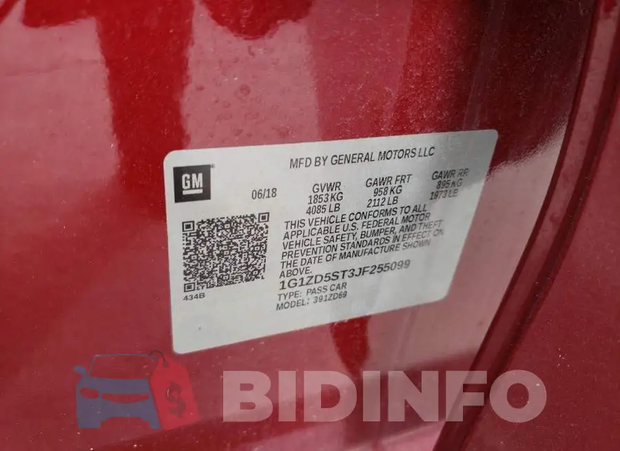 1G1ZD5ST3JF255099 Photo# 12