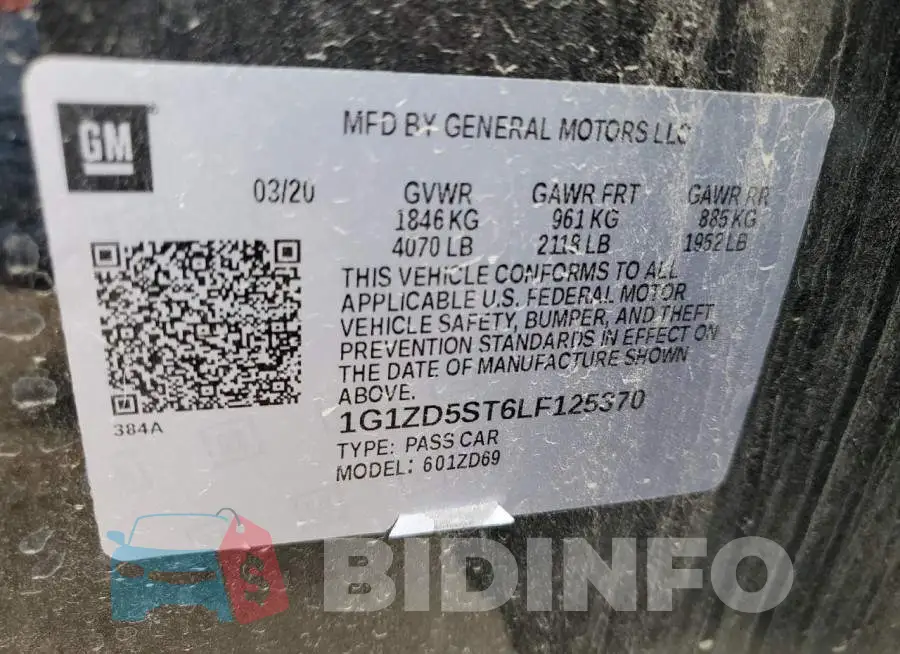 1G1ZD5ST6LF125370 Photo# 12