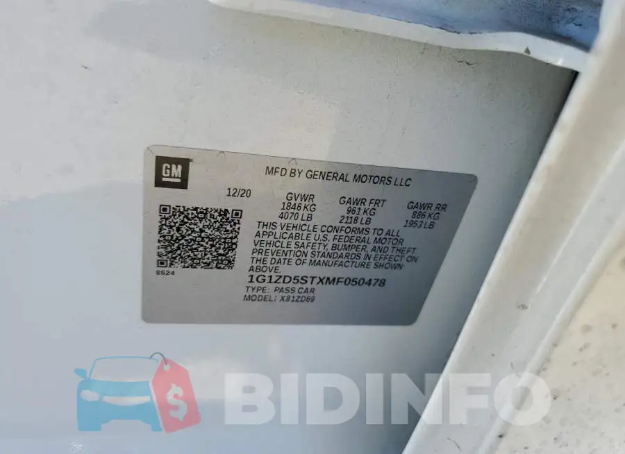 1G1ZD5STXMF050478 Photo# 12