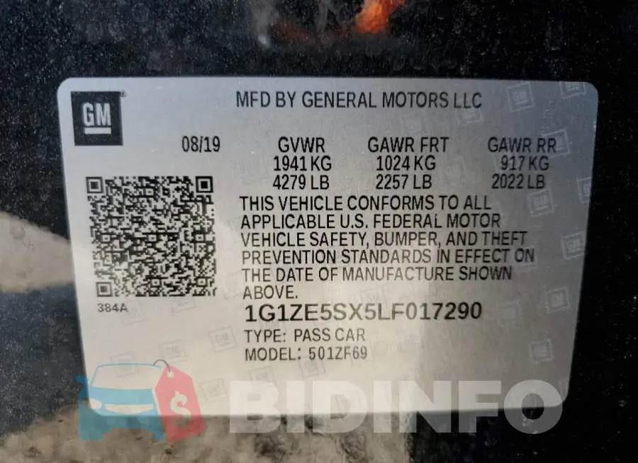 1G1ZE5SX5LF017290 Photo# 12