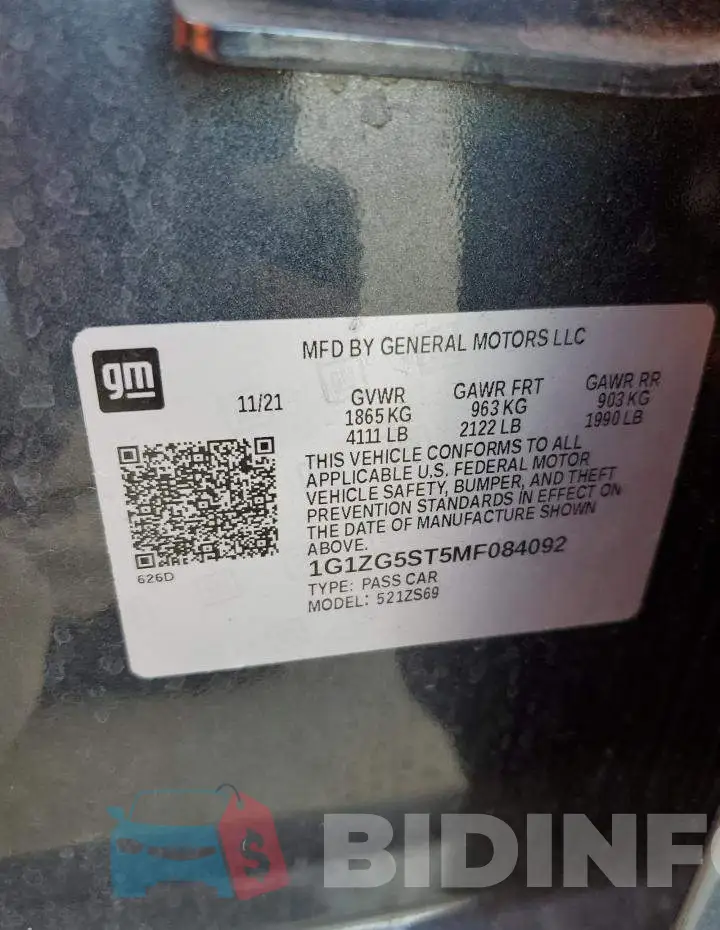 1G1ZG5ST5MF084092 Photo# 12