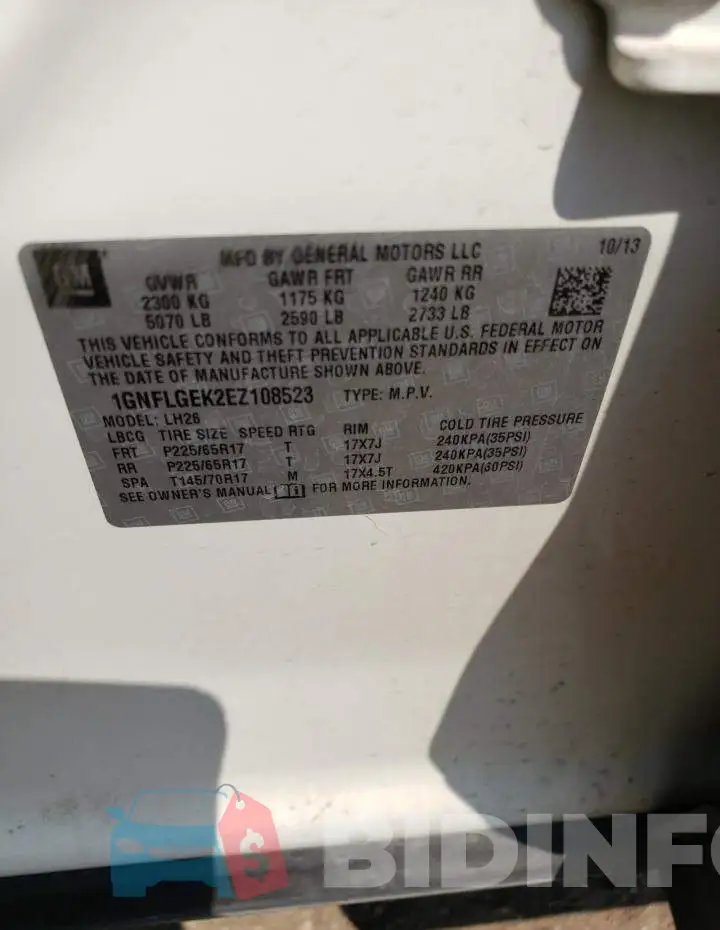 1GNFLGEK2EZ108523 Photo# 12