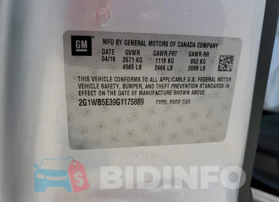 2G1WB5E39G1175889 Photo# 12