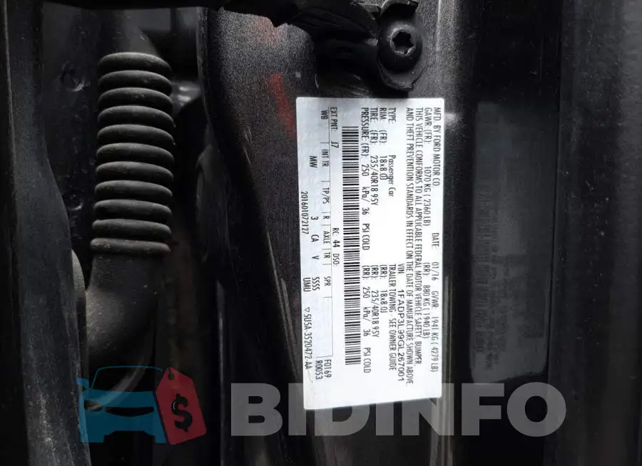 1FADP3L99GL267001 Photo# 13