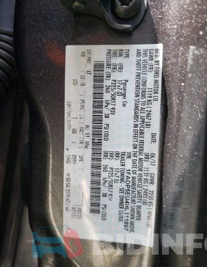 1FADP5EU4HL111897 Photo# 12