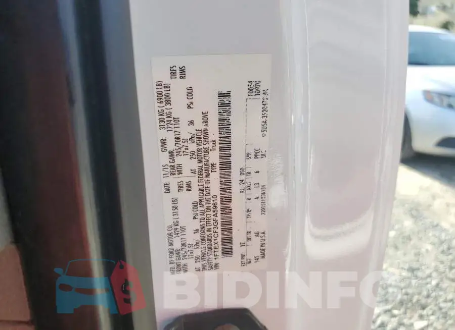 1FTEX1CF3GFA59610 Photo# 12