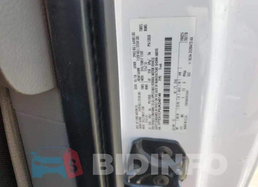 1FTEX1CP0JKD45146 Photo# 12