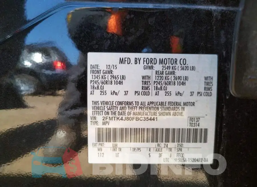 2FMTK4J80FBC35441 Photo# 10